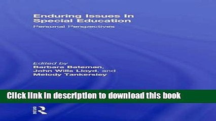 [PDF] Enduring Issues In Special Education: Personal Perspectives Reads Full Ebook