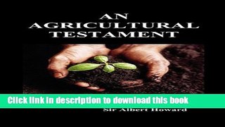 [Popular] An Agricultural Testament Hardcover OnlineCollection