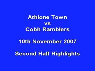 Athlone Town vs Cobh Ramblers 10/11/07
