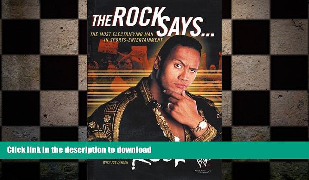Free [PDF] Downlaod  The Rock Says... READ ONLINE