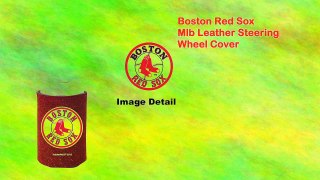 Boston Red Sox Mlb Leather Steering Wheel Cover