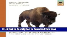 [Popular] Range Management: Principles and Practices (6th Edition) Paperback OnlineCollection