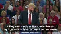 Donald Trump en appelle aux pro-armes pour stopper Hillary Clinton