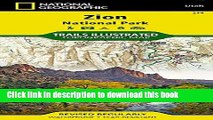 [Popular] Zion National Park (National Geographic Trails Illustrated Map) Paperback Free