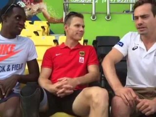 #Doha2015 Periscope sessions - Evan O'Hanlon with Markus Rehm & Lex Gillette