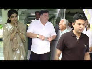 Raveena Tandon's Father In Laws Prayer Meet | Rishi Kapoor, Samir Soni,Bhushan Kumar