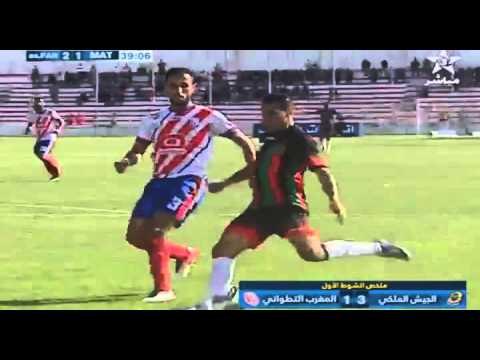 ملخص كامل لمباراة الجيش الملكي 5 - 2 المغرب التطواني [ البطولة الوطنية 2016/04/29].