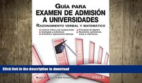 FAVORIT BOOK GuÃ­a para examen de admisiÃ³n a universidades / Guide to college admissions exam:
