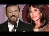 Ricky Gervais sparks outrage with 'BIGOTED' joke about Caitlyn Jenner at the Golden Globe Awards
