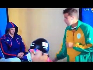 Michael Phelps and his oponent