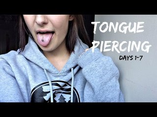 Tongue Piercing VLOG // Day 1-7