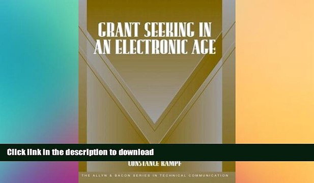 FAVORIT BOOK Grant Seeking in an Electronic Age (Part of the Allyn Bacon Series in Technical