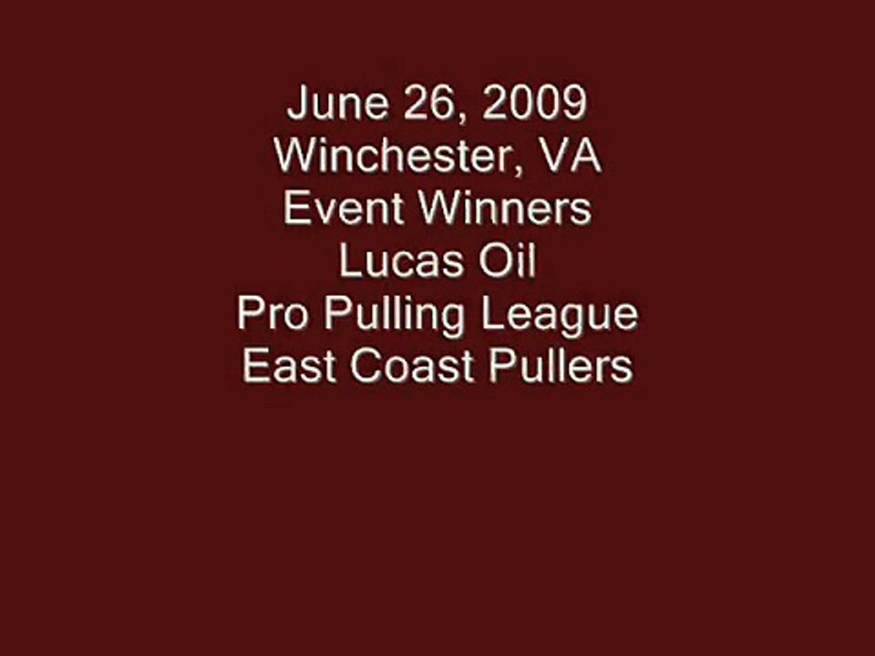 JUNE 26, 2009 WINCHESTER, VA