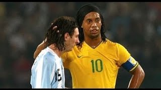 Messi y Ronaldinho ( KEAN KEEGAN )