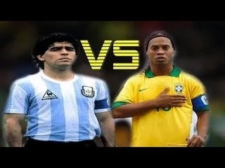 Diego Maradona VS Ronaldinho Legendary Freestyle Skills ● HD ( KEAN KEEGAN )