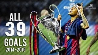 Neymar Jr ● All 39 Goals 2014   15 English Commentary ( KEAN KEEGAN )