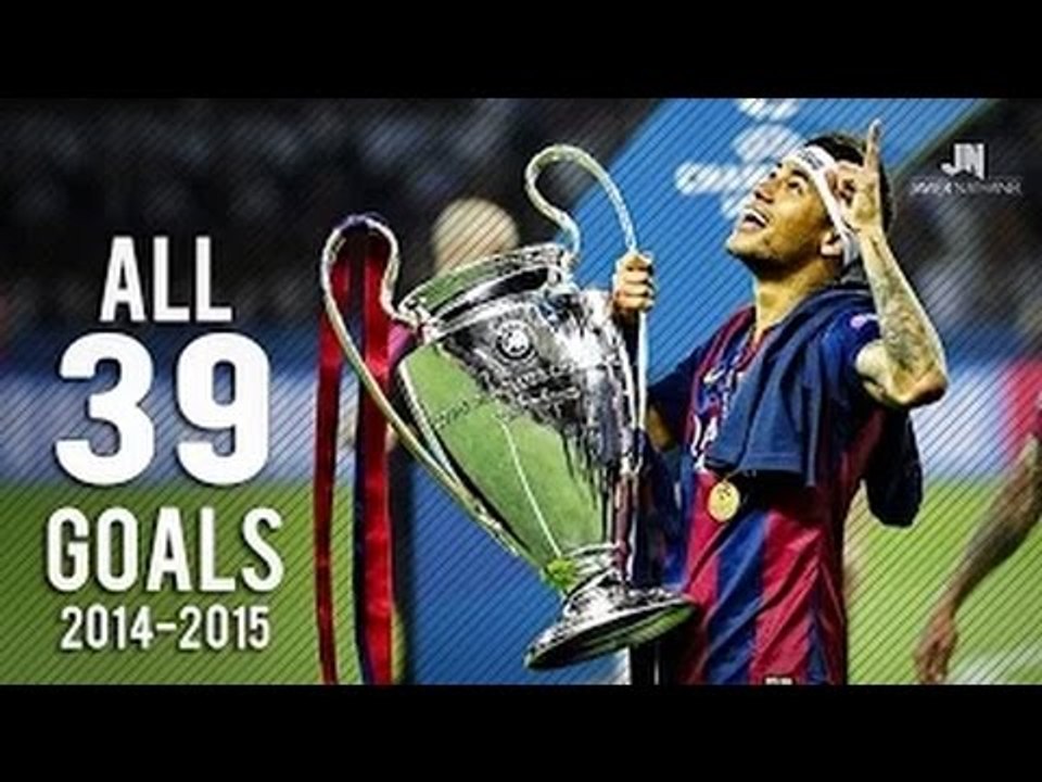 Neymar Jr ● All 39 Goals 2014   15 English Commentary ( KEAN KEEGAN )