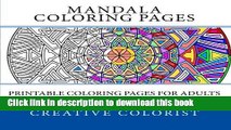 [PDF] Mandala Coloring Pages: Printable Coloring Pages for Adults E-Book Free