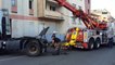 Saint-Quentin: un camion se détache et percute un muret