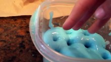 Slime    All u need is a teaspoon of borax-1/2 a cup of water-1/2 of glue.