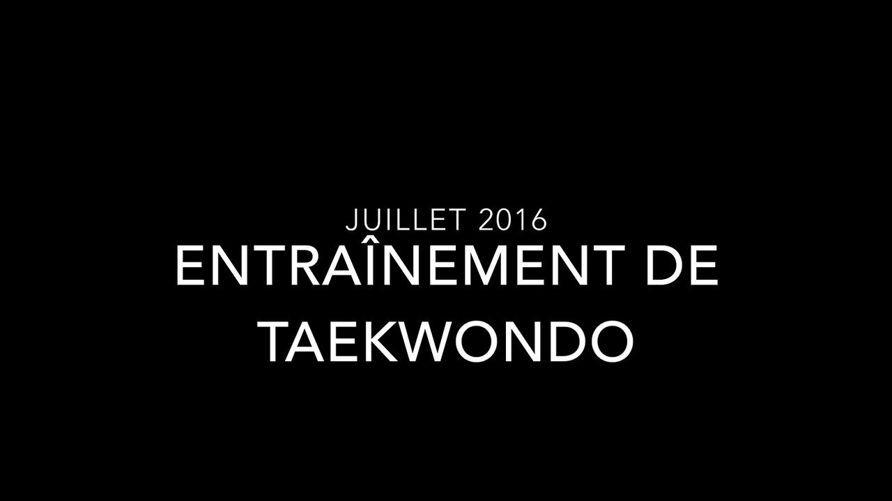 entrainement taekwondo