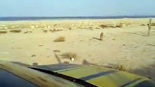 Tsunami in the Arabian Sea on 2013-09-24, observed in Ras-al-Hadd, Oman (video 3/4)