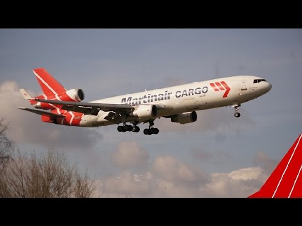 One of the last Martinair MD-11 landing back at Schiphol