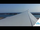 KLM A330 Approach into Aruba during sunset