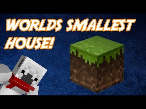 How to Build the Worlds Smallest Fully Functioning House in Minecraft (New World Record!)