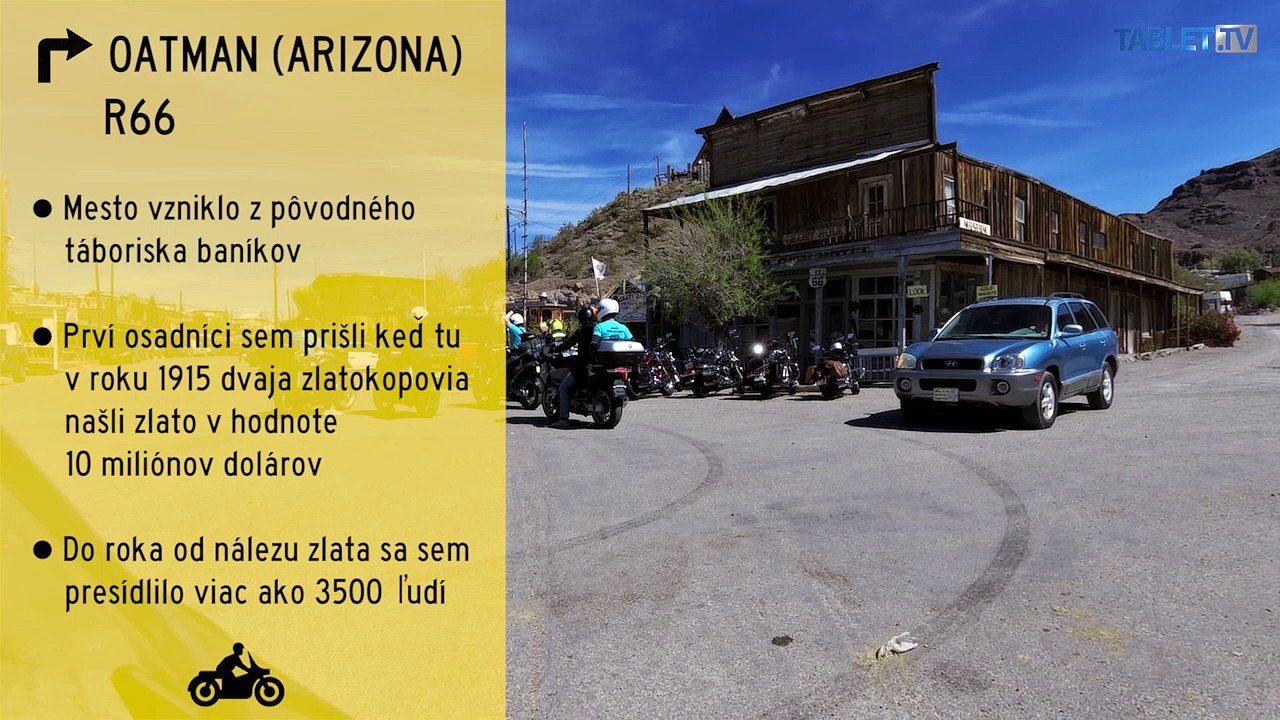 UNIKÁTNY VIDEOPROJEKT: Na motorke po divokom západe - Laughlin - Oatman - Black Mountains - Truxton - Flagstaff