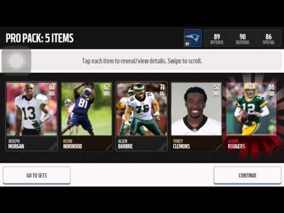 Pro pack opening