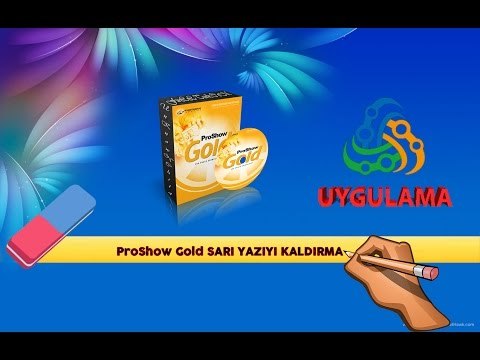 pro show gold producer sarı yazıyı kaldırma -kesin çözüm
