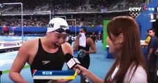 Çinli Yüzücü, Madalya Kazandığını Röportaj Sırasında Öğrendi