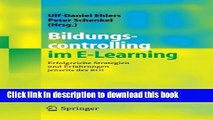 [Download] Bildungscontrolling im E-Learning: Erfolgreiche Strategien und Erfahrungen jenseits des