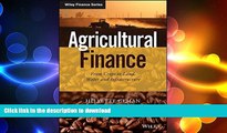 FAVORIT BOOK Agricultural Finance: From Crops to Land, Water and Infrastructure (The Wiley Finance