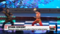 Thousands of Taekwondo lovers gathered in Muju to celebrate the opening of the martial arts festival