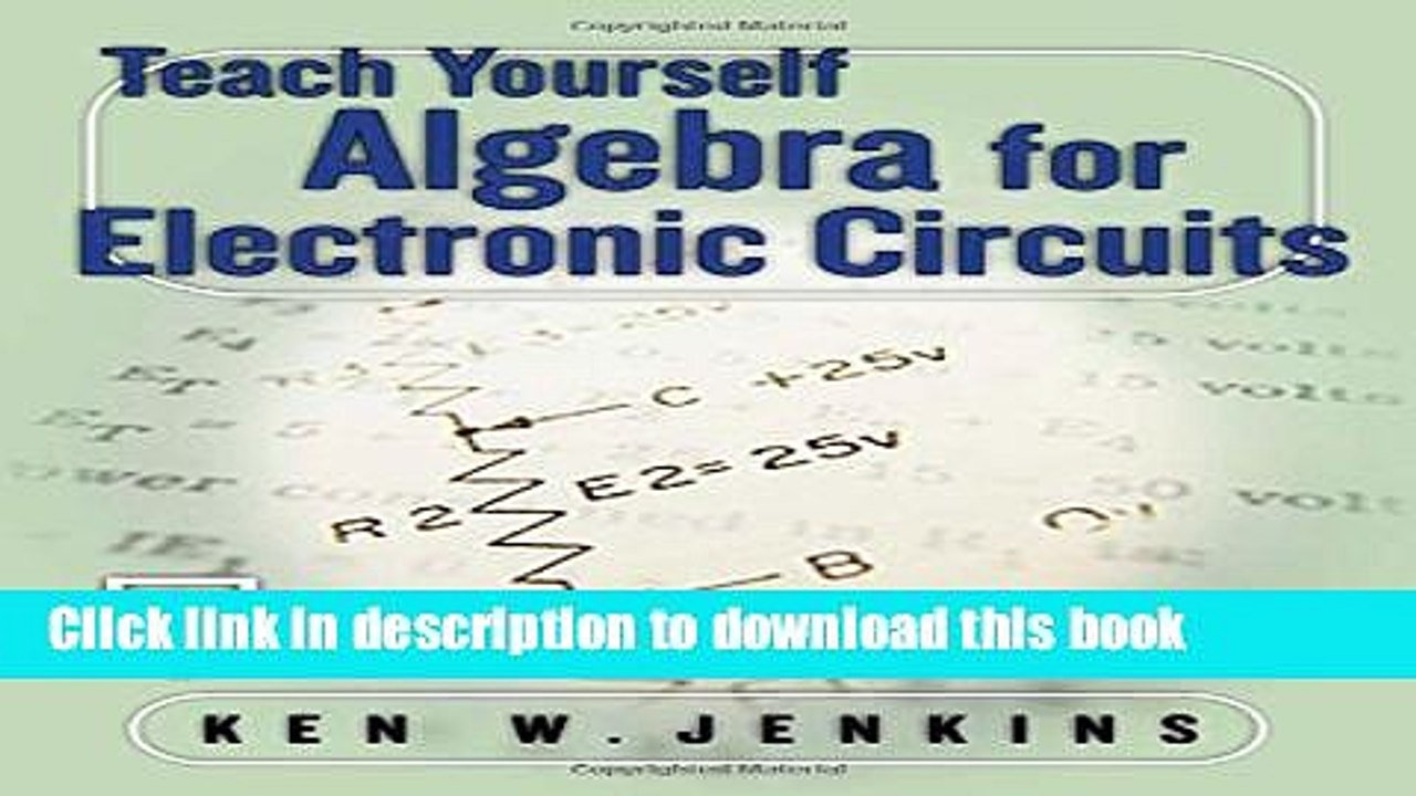 [Download] Teach Yourself Algebra for Electronic Circuits Paperback Online