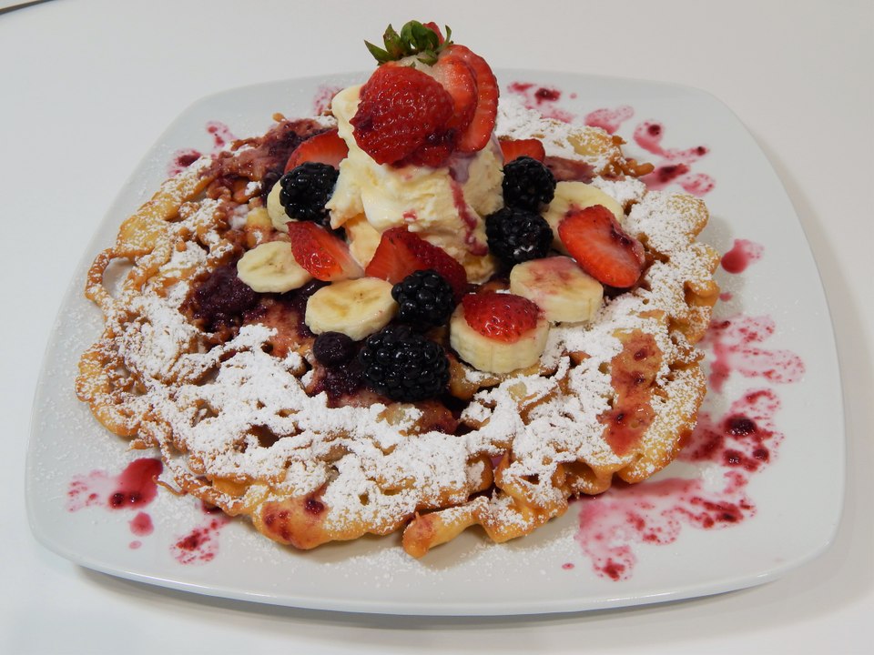 Easy Funnel Cake Carnival Style فنل کیک