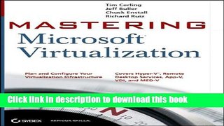 [Popular] Mastering Microsoft Virtualization Hardcover OnlineCollection