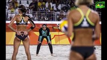 Amazing Winning Of Muslim Player In Beach Volleyball