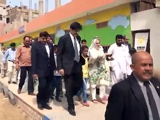 CM SINDH VISITED SCHOOL IN LIYARI.