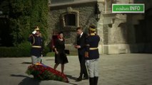 Preşedintele Klaus Iohannis omagiu adus Reginei Ana la Castelul Peleș