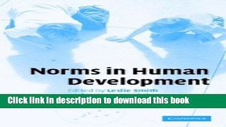 [Popular Books] Norms in Human Development Full Online