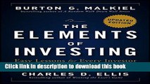 [Popular] The Elements of Investing: Easy Lessons for Every Investor Hardcover Collection