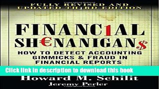 [Popular] Financial Shenanigans:  How to Detect Accounting Gimmicks   Fraud in Financial Reports,