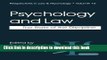 [Popular Books] Psychology and Law: The State of the Discipline (Perspectives in Law   Psychology)