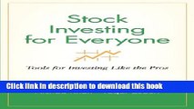 [Popular] Stock Investing for Everyone: Tools for Investing Like the Pros Paperback Collection