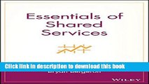 [Popular] Essentials of Shared Services Hardcover Free