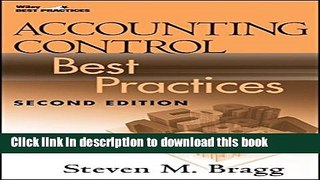 [Popular] Accounting Control Best Practices Kindle Online