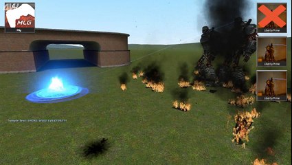 Battle - Liberty Prime vs MLG [GMOD]